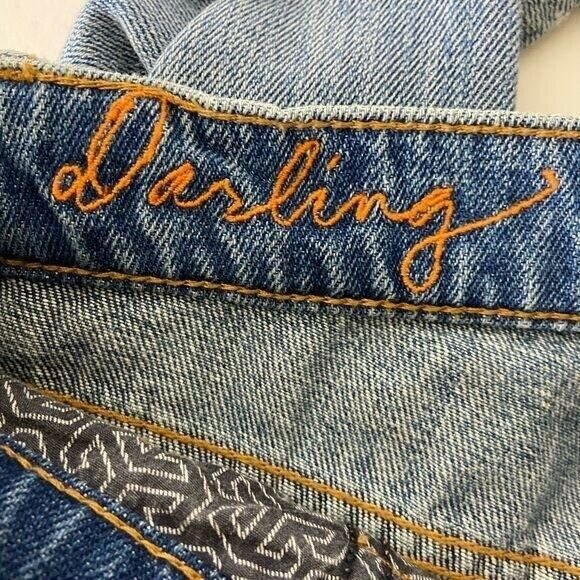 TORY BURCH Button Fly Women's Size 23 Straight Leg Jeans NEW Betsy Dusk Blue - Picture 8 of 12